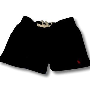 Polo Toddler Black and Red Shorts
